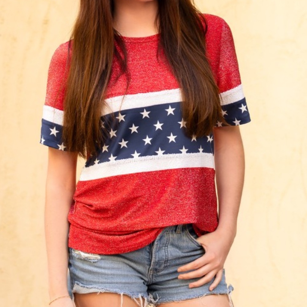 4th of July Sequin Top